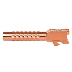 ZEV Optimized Match Barrel For Glock 19, Gen1-5, Bronze - ZEV Optimized Match Barrel For Glock 19, Gen1-5, Bronze - ZEV Optimized Match Barrel For Glock 19, Gen1-5, Bronze - Pointing Left